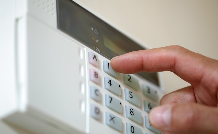 Outdated home security system in West Palm Beach